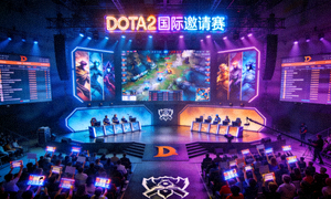 DOTA2国际邀请赛TI赛事现场舞台图